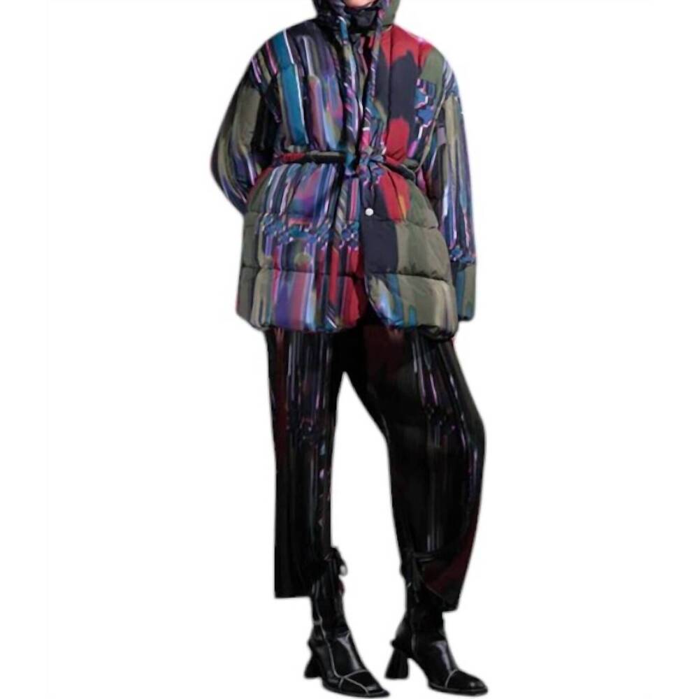NEW HENRIK VIBSKOV puff puffer jacket in dark tetris drips - Picture 1 of 4